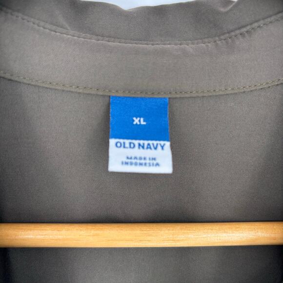 Old Navy Olive Green Utility Waist-Defined Midi Shirt Dress Size XL - Picture 6 of 8